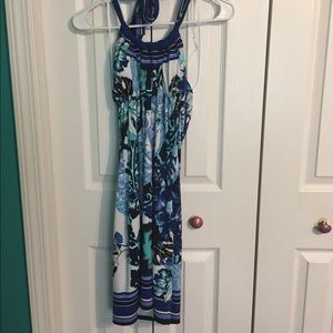 Cache empire waist halter dress